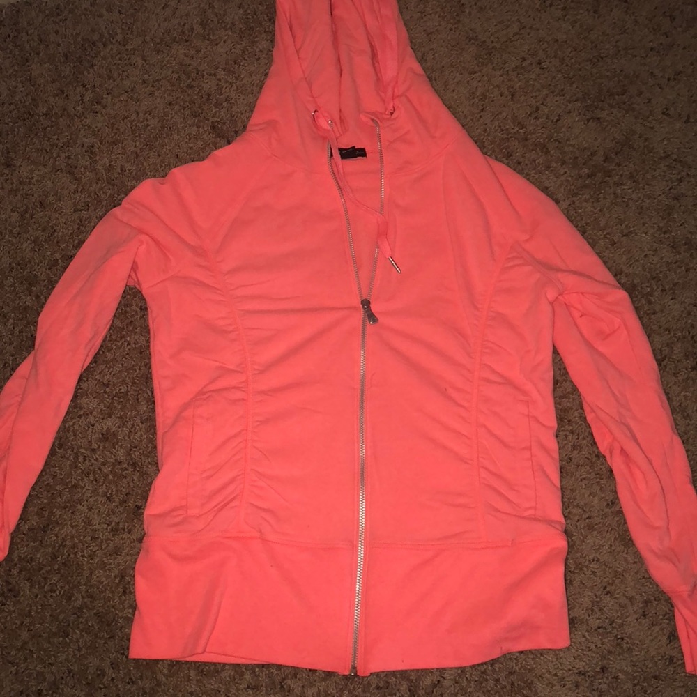 Neon Champion Zip Up Hoodie/Sweatshirt